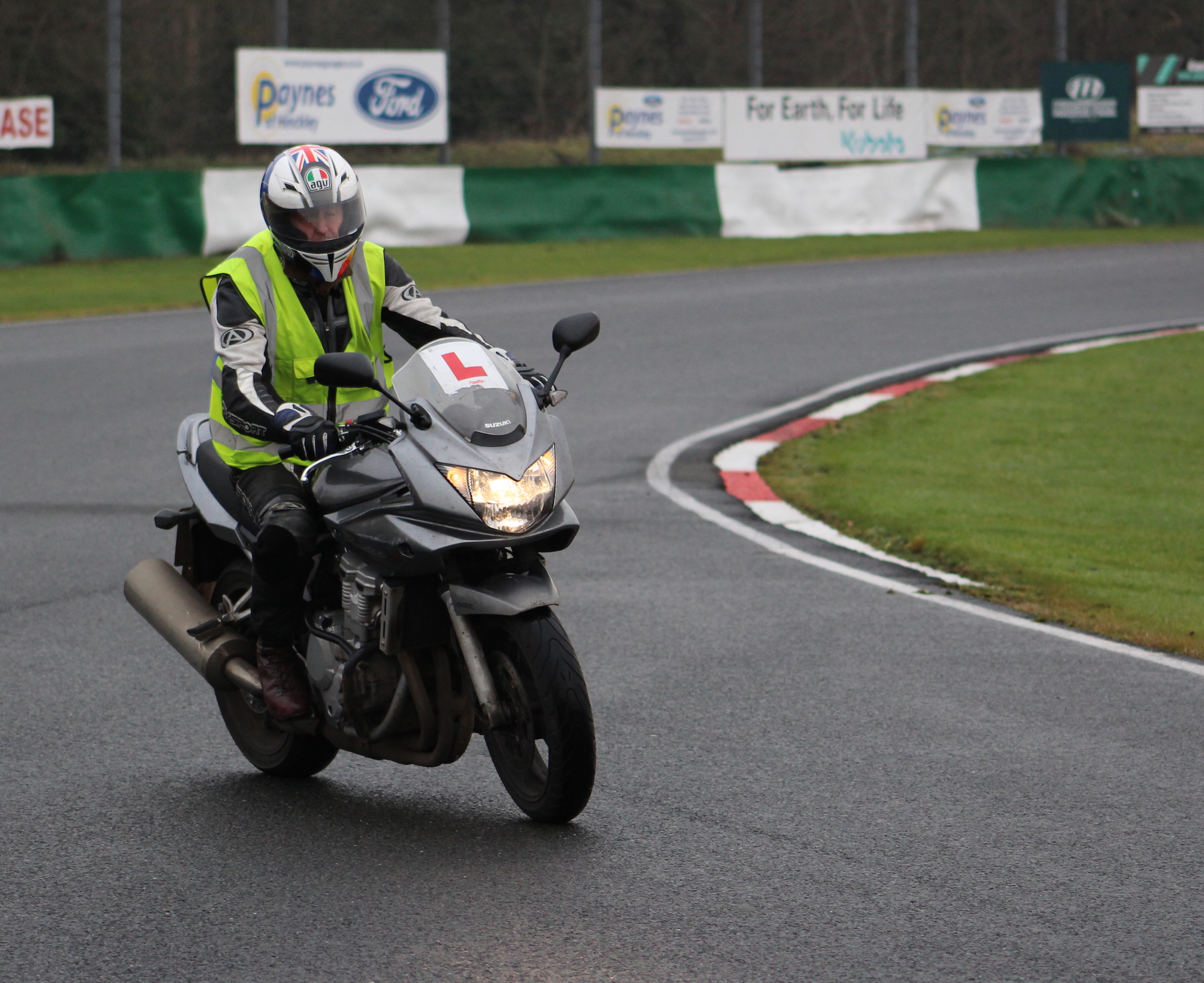 Motorcycle test at Malloy Park, Leicester